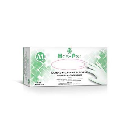 Haspet Pudrasız Muayene Eldiveni Medium 100 Adet