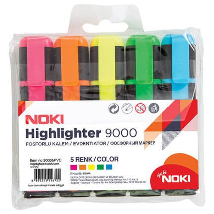 Noki Fosforlu Kalem 5 li Paket 90005PVC