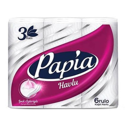 Papia 3 Katlı Kağıt Havlu 6 Adet