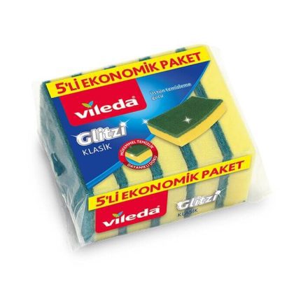Vileda Bulaşık Süngeri Düz 5 Adet