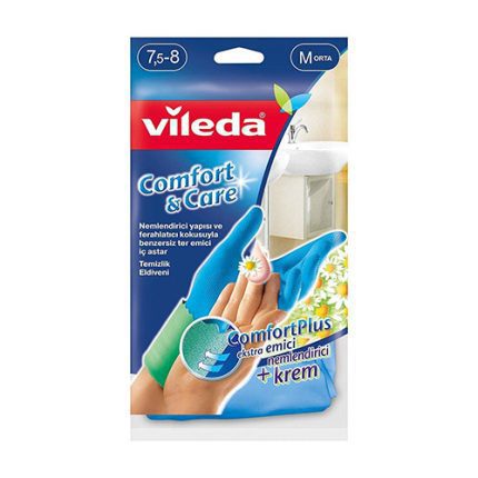 Vileda Comfort & Care Temizlik Eldiveni (M)