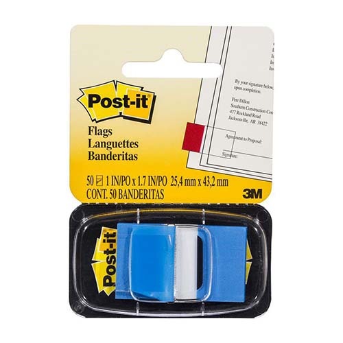 3M Post-it İşaret Bandı Mavi 50 Yaprak 680-2