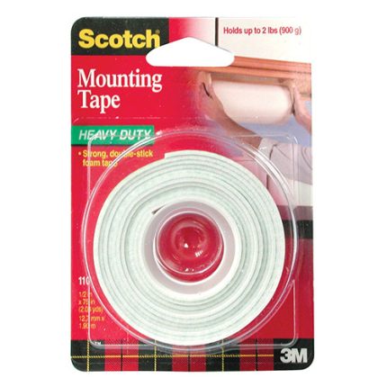 3M Scotch 110 Çift Taraflı Köpük Bant 12.7 mm x 1.9 mt