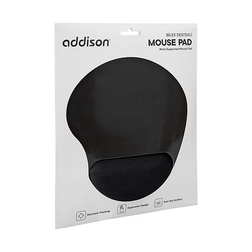 Addison Bilek Destekli Mouse Pad Siyah