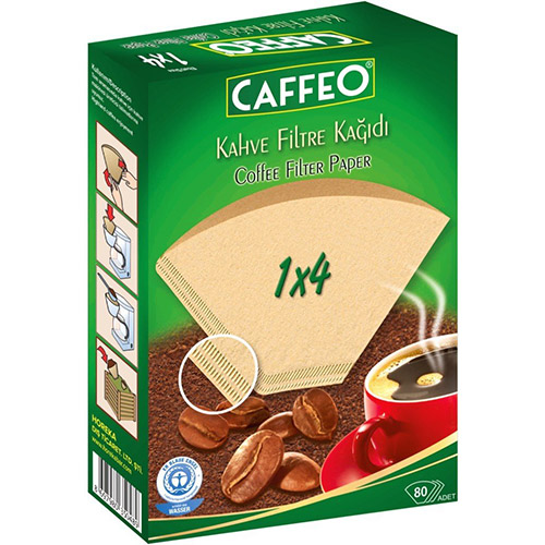 Caffeo Filtre Kahve Kağıdı 1x4 - 80 Adet Caffeo Filtre Kahve Kağıdı 1x4 - 80 Adet