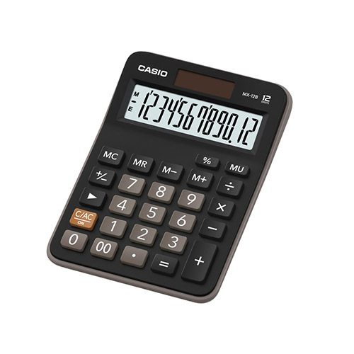 Casio MX-12B-BK Masaüstü Hesap Makinesi 12 Hane