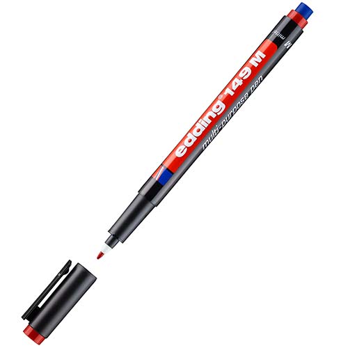 Edding 149M Asetat Kalemi Silgili Kırmızı