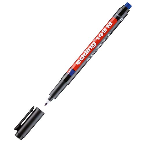 Edding 149M Asetat Kalemi Silgili Siyah