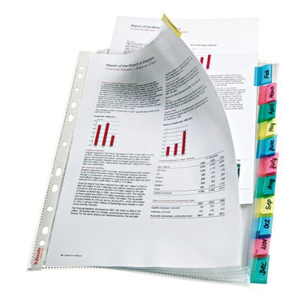 Esselte Poşet Dosya Ayraçlı 12 Sayfa 414170