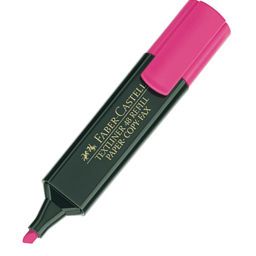 Faber Castell 1548 Fosforlu Kalem Pembe
