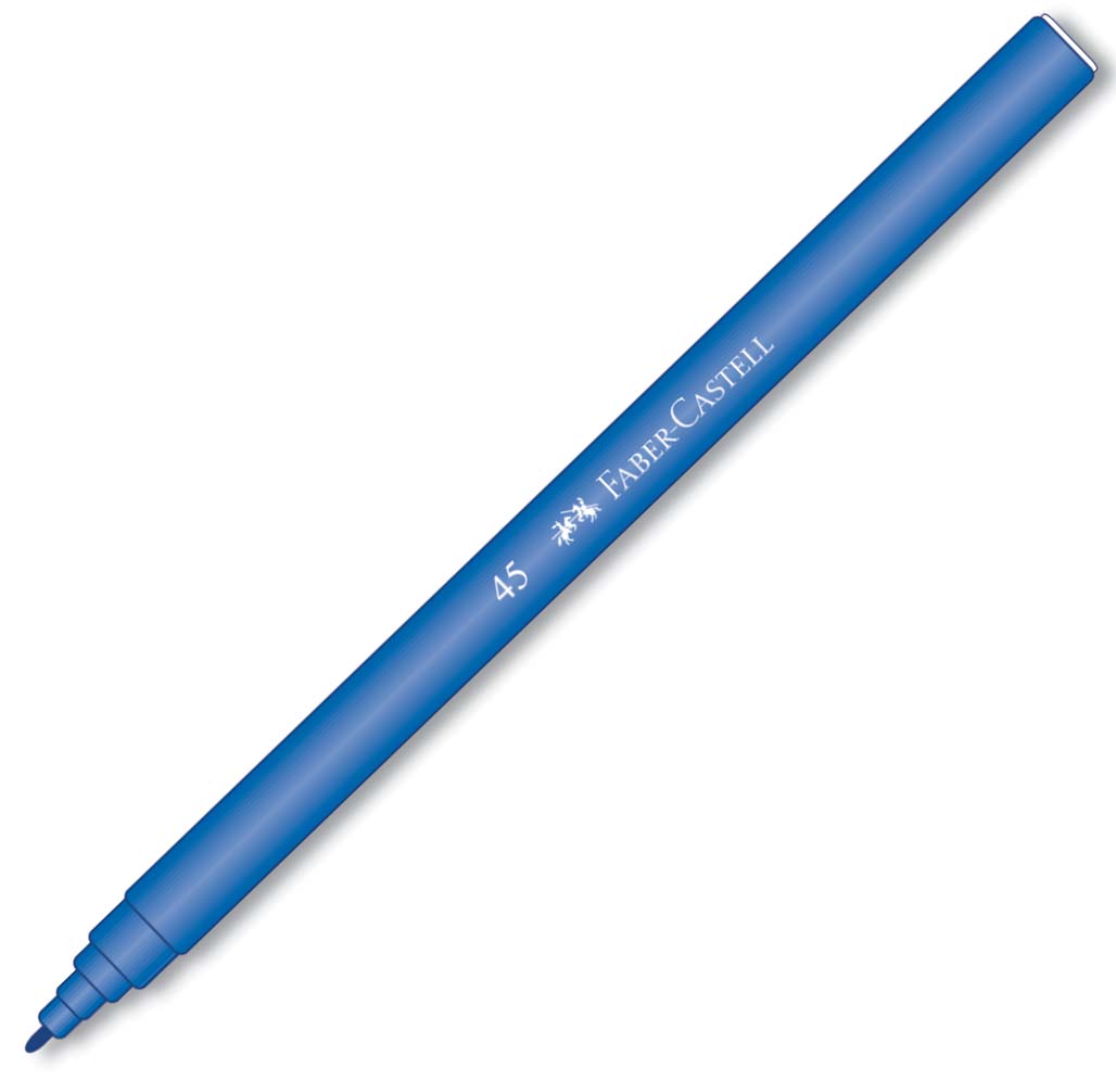 Faber Castell 45 Keçeli Kalem Mavi 10 lu Faber Castell 45 Keçeli Kalem Mavi 10 lu