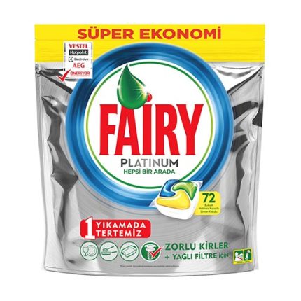 Fairy Platinum Bulaşık Makinesi Tableti 72 li