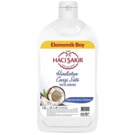 Hacı Şakir Sıvı Sabun Hindistan Cevizli 1500 ml