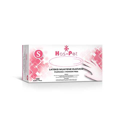 Haspet Pudrasız Muayene Eldiveni Small 100 Adet