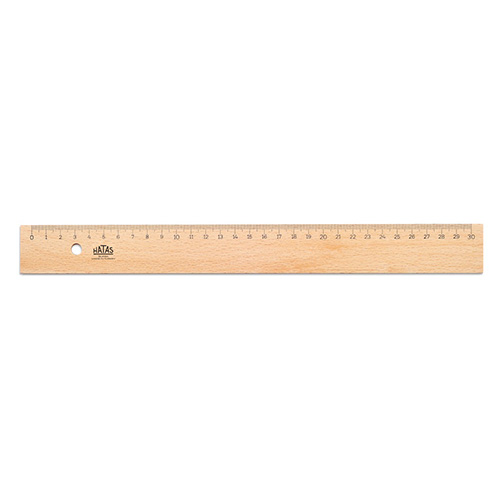 Hatas 00035 Cetvel Tahta Takviyesiz 30 Cm