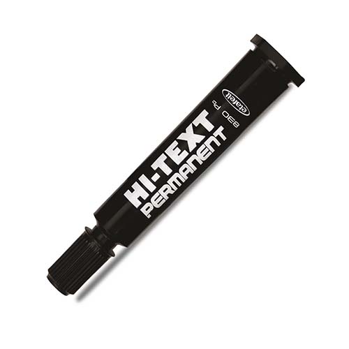 Hi-Text 830 PC Permanent  Kesik Uçlu Koli Kalemi Siyah