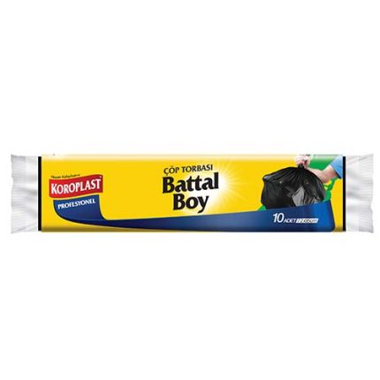 Koroplast Battal Profesyonel Çöp Torbası Siyah 72x95 cm 10 Adet