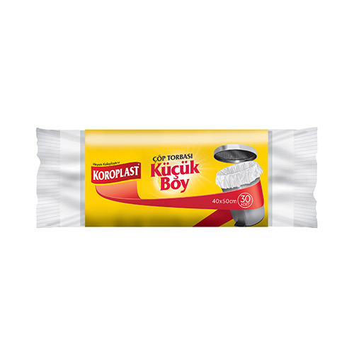 Koroplast Küçük Güçlü Çöp Torbası Beyaz 40x50 cm 30 Adet Koroplast Küçük Güçlü Çöp Torbası Beyaz 40x50 cm 30 Adet