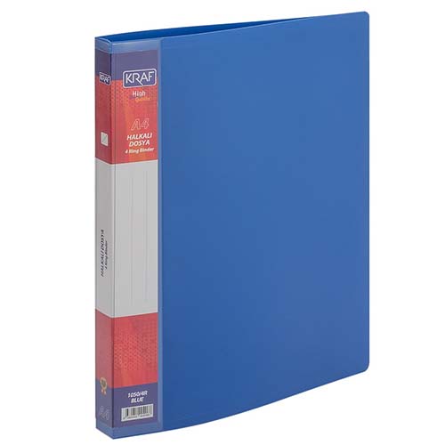 Kraf 1050 Halkalı Dosya 4 Halka Mavi