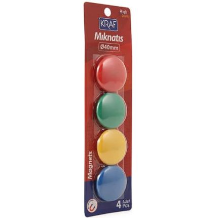 Kraf 504G Mıknatıs 40 mm Renkli 4 Adet