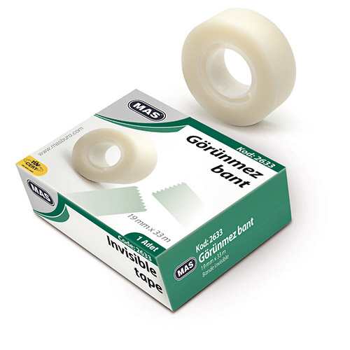 Mas 2633 Görünmez Bant 19m X 33 mm