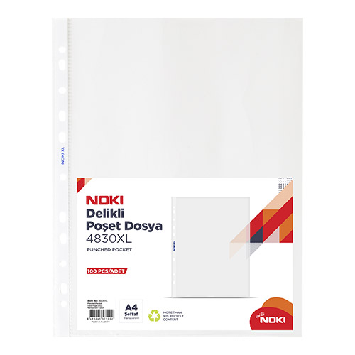 Noki 4830 XL Poşet Dosya 100 lü