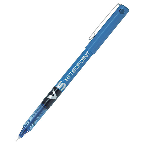 Pilot V5 Hi-Tecpoint İğne Uç 0.5 mm Roller Kalem Mavi