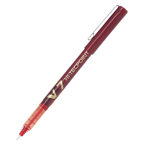 Pilot V7 Hi-Tecpoint İğne Uç 0.7 mm Roller Kalem Kırmızı